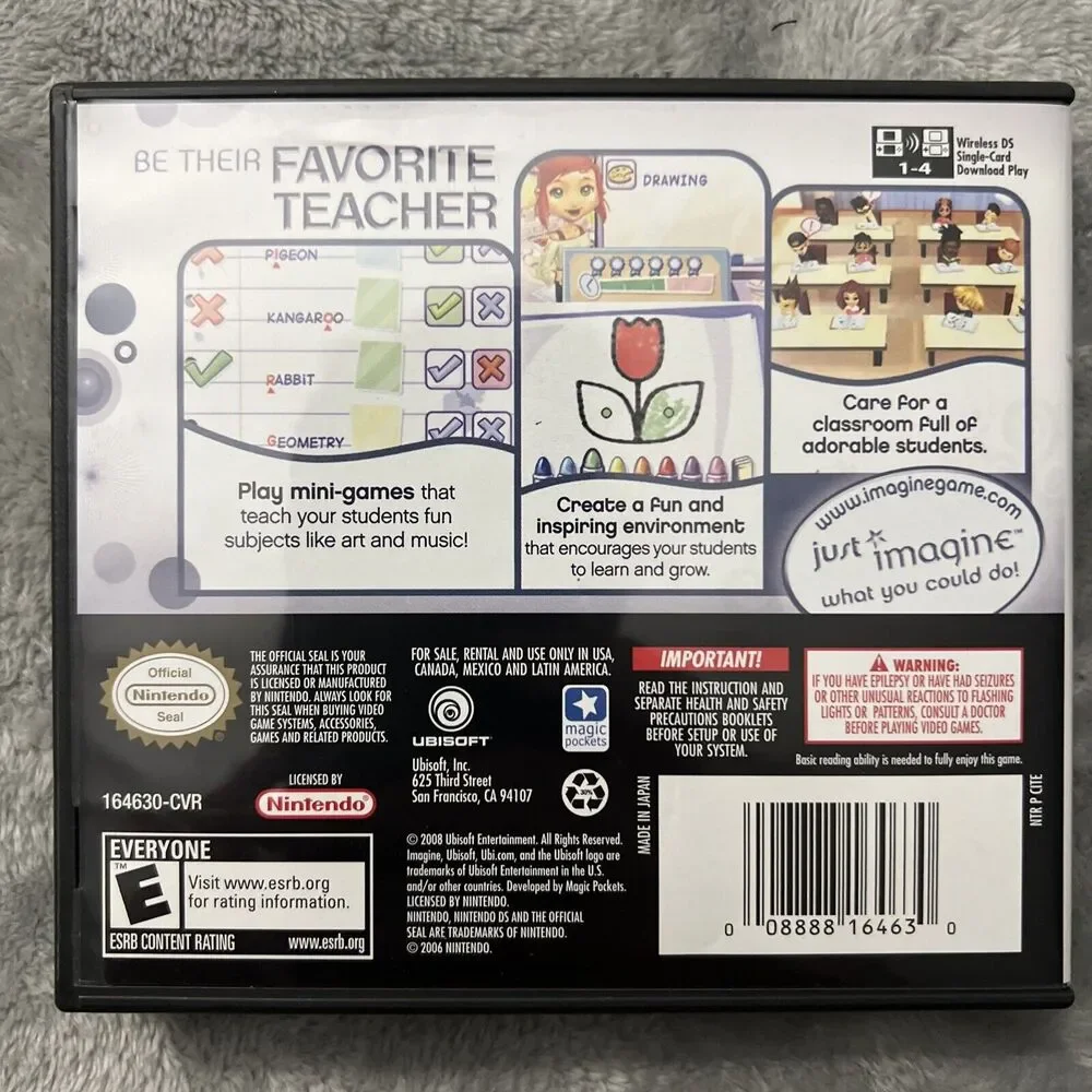 Imagine: Teacher (Nintendo DS, 2008) COMPLETE!